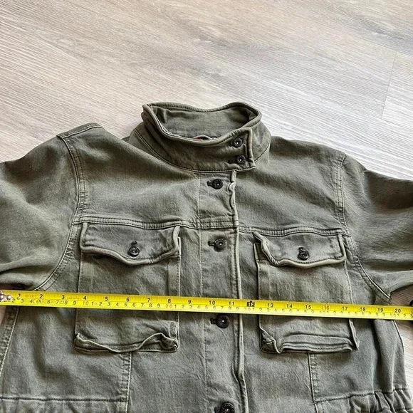 Free People khaki denim chore coat - Picture 4 of 8